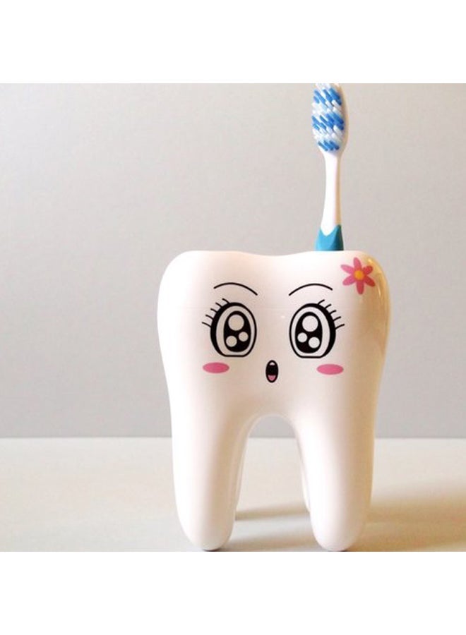 NIBEMINENT Toothbrush Frame White/Black/Pink 7.2x7.2x9.7cm - Image 4