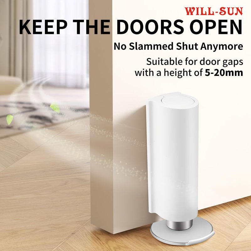 Magnetic Grey Door Stopper Invisible Anti Collision Bumper Windproof Home Hardware for Heavy Metal Doors Bathroom Office - Image 5
