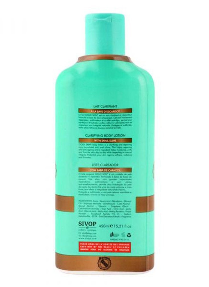 gold skin Gold Skin Clarifying Body Lotion With Snail Slime 450ml  - Image 3