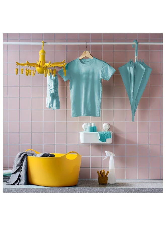 IKEA (IKEA) IKEA PRESSA Hanging Dryer – 16-Peg Octopus-Style Clothes Hanger – Yellow – Foldable & Space-Saving - Image 2