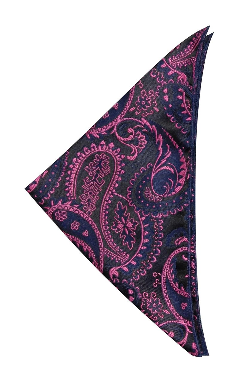 Riyasat Self Design Micro Fiber Cravat Tie with Pocket Square - Image 4