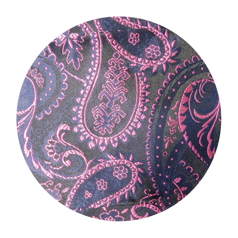 Riyasat Self Design Micro Fiber Cravat Tie with Pocket Square - Image 3