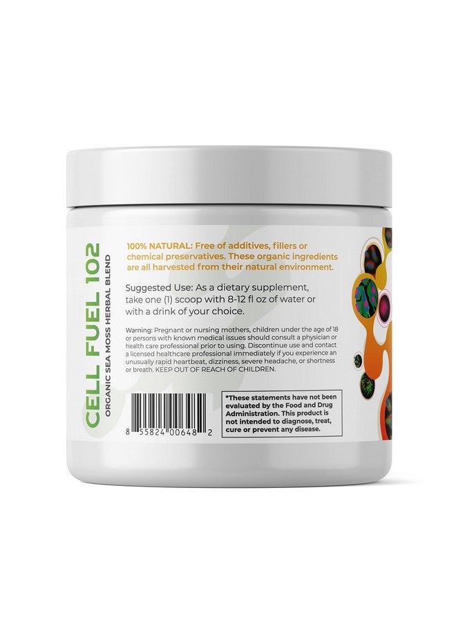 Red's Kitchen Sink Cell Fuel 102: Sea Moss Powder | Organic Sea Moss, Bladderwrack & Burdock Root Herbal Blend - Dr. Sebi Inspired, Organic, 100% Natural - (7oz) - Image 3