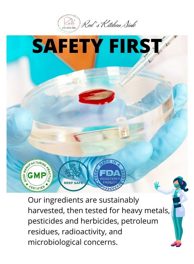 Red's Kitchen Sink Cell Fuel 102: Sea Moss Powder | Organic Sea Moss, Bladderwrack & Burdock Root Herbal Blend - Dr. Sebi Inspired, Organic, 100% Natural - (7oz) - Image 5