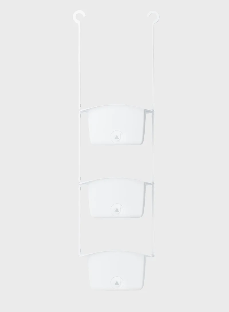 UMBRA White Set Of 3 Flex Shower Storage Cady