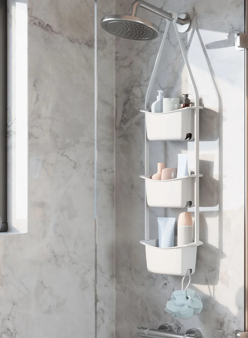 UMBRA White Set Of 3 Flex Shower Storage Cady