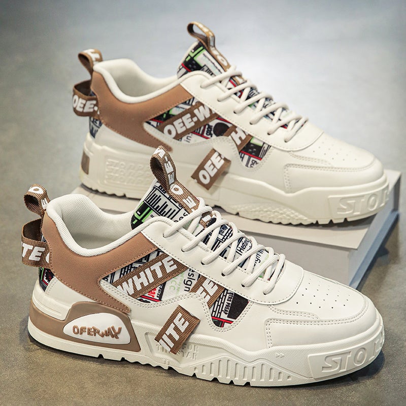 Hydrogen Quick Co-Branded Internet Celebrity Men'S Shoes Spring Casual White Shoes For Teenagers And Students Heightening Sports Sneakers - Image 3