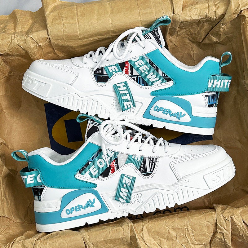 Hydrogen Quick Co-Branded Internet Celebrity Men'S Shoes Spring Casual White Shoes For Teenagers And Students Heightening Sports Sneakers - Image 5