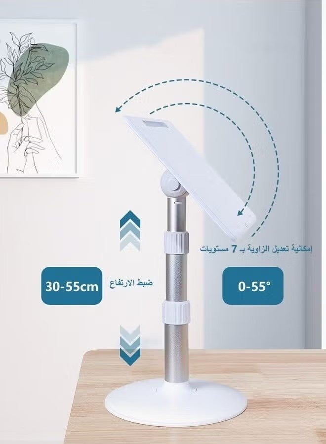 OMEVE Floor-to-Ceiling Reading Stand, Adjustable Lifting Tablet Stand, Book Stand, for Reading on Bed Sofa Floor Desk Multi Heights Angles Bookstands - Image 5