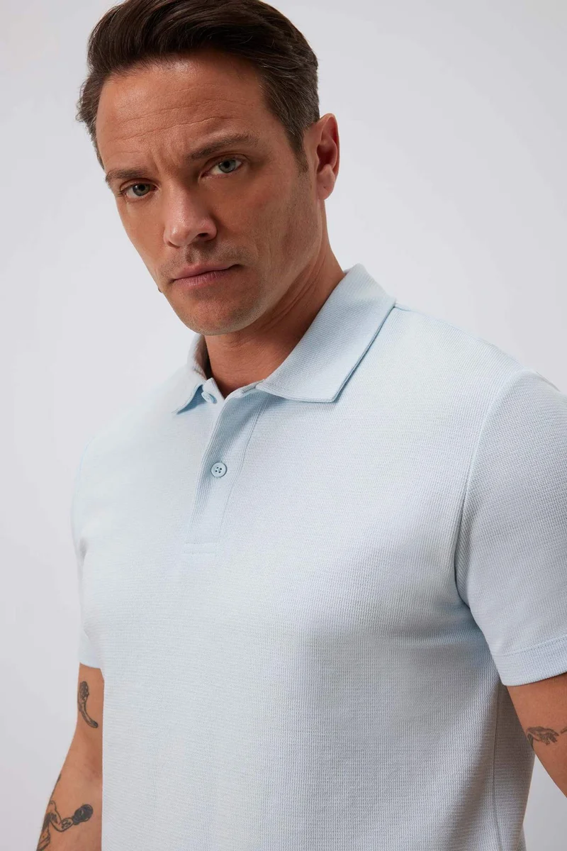 DeFacto New Regular Fit Basic Short Sleeve Polo T-Shirt