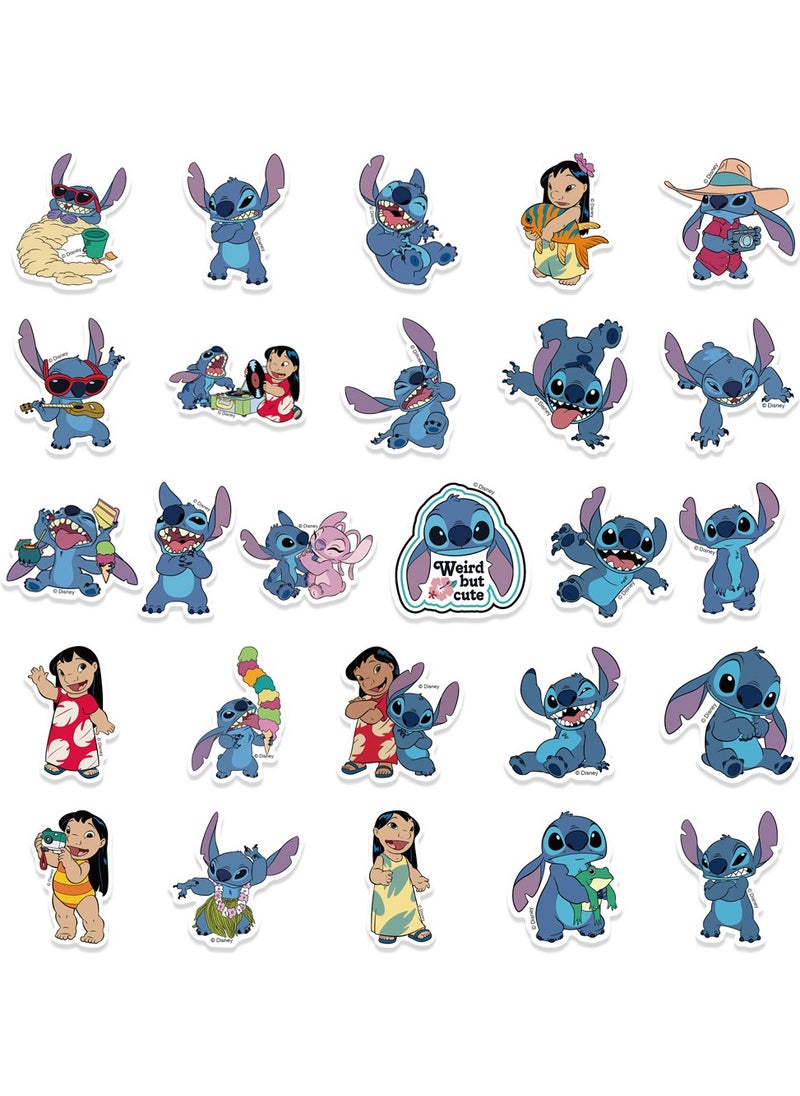 Mr. Penda 51Pcs Blue Stickers Cartoon Anime Stickers, Laptop Computer, Bedroom, Wardrobe, Car, Skateboard, Motorcycle Bicycle, Mobile Phone, Luggage, Guitar DIY Decal  - Image 3