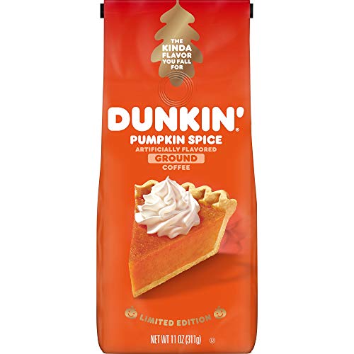 Dunkin Donuts Dunkin' Pumpkin Spice Flavored Ground Coffee, 11 Ounces - Image 1