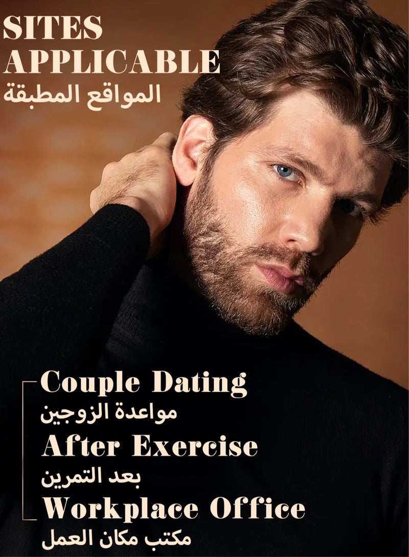 SADOER Refreshing Men's Roll On Anti-perspirant Deodorant | Fresh & Clean | Based Deodorant | Long Lasting Fragrance Pheromones Home Perfume | Natural Anti-Odour Fragrance 50ml (Bounce Land) - Image 5