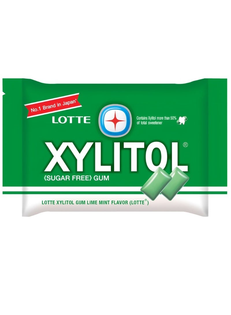 Lotte Xylitol Gum Lime Mint Flavor