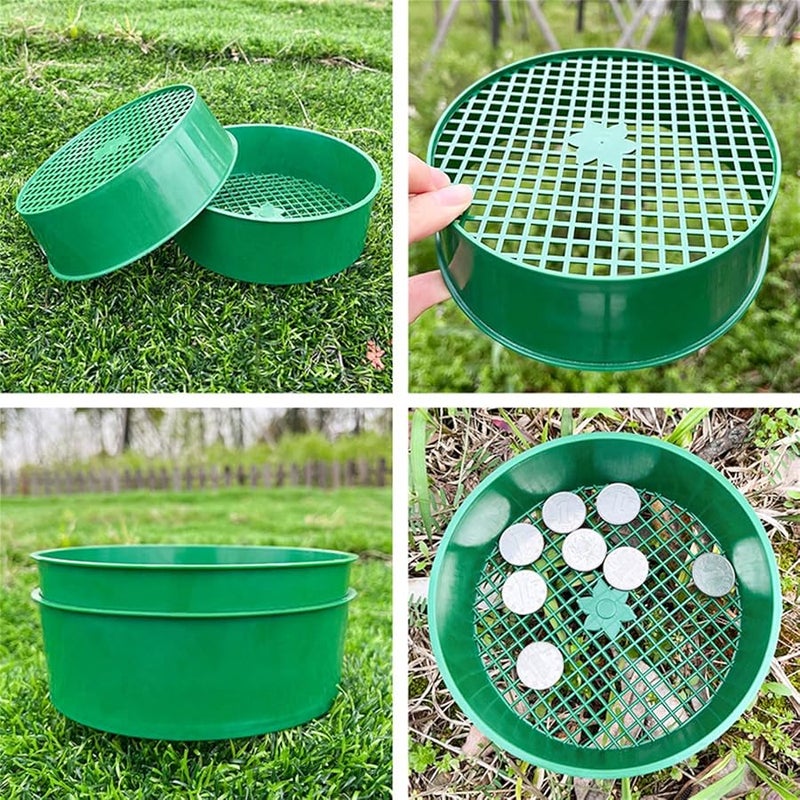 5 Pieces Green Garden Sieve Screen For Efficient Soil Filtering Home Planting Tool - Image 3