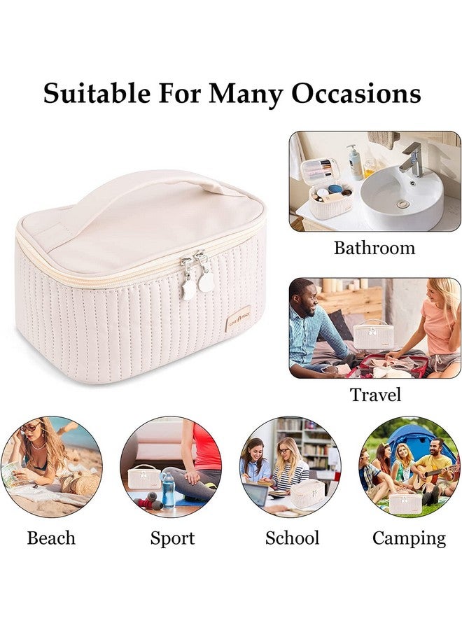 BABIES BLOOM Portable Cosmetic Makeup Organiser Bag | Waterproof Travel Cosmetic Organizer Toiletry Storage Kit (Pink) - Image 3