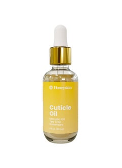 Honeyskin Cuticle Oil For Nails With Manuka Oil - Essential Oil For Nail Strengthener And Growth - Nail Oil Cuticle For Nail Treatment For Damaged Nails And Cuticle Softener For Nails - 2 Fl Oz  - Image 1