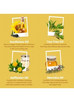 Honeyskin Cuticle Oil For Nails With Manuka Oil - Essential Oil For Nail Strengthener And Growth - Nail Oil Cuticle For Nail Treatment For Damaged Nails And Cuticle Softener For Nails - 2 Fl Oz  - Image 2