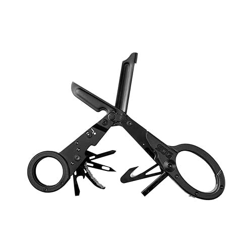 SOG ParaShears Lightweight Backcountry Stainless Steel Multi-Tool, 11 Tools | Compound Leverage Technology, Black - Image 1