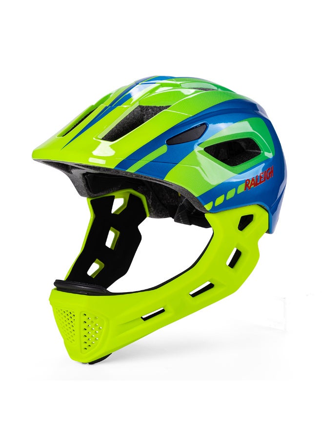 Raleigh Protective Fullface Riding Helmet With Rear Light - Image 1