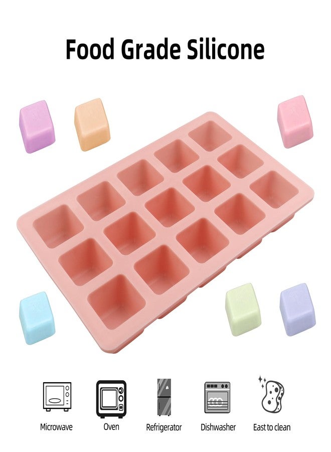 EDUEE Square Chocolate Molds 3pcs Silicone Square Candy Mold 1 inch for Ice Cubes Caramel, Jello, Resin - Image 4