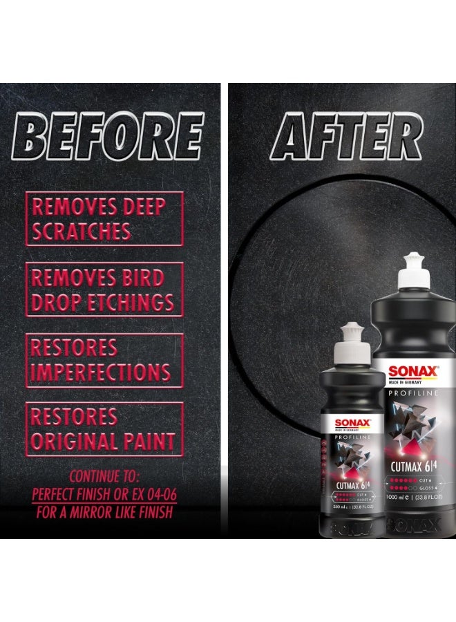 SONAX Profiline CutMax 614 – Professional Cutting Compound for Deep Scratch Removal and High-Gloss Finish – 250mL - Image 5