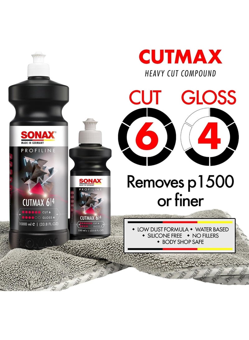 SONAX Profiline CutMax 614 – Professional Cutting Compound for Deep Scratch Removal and High-Gloss Finish – 250mL - Image 2