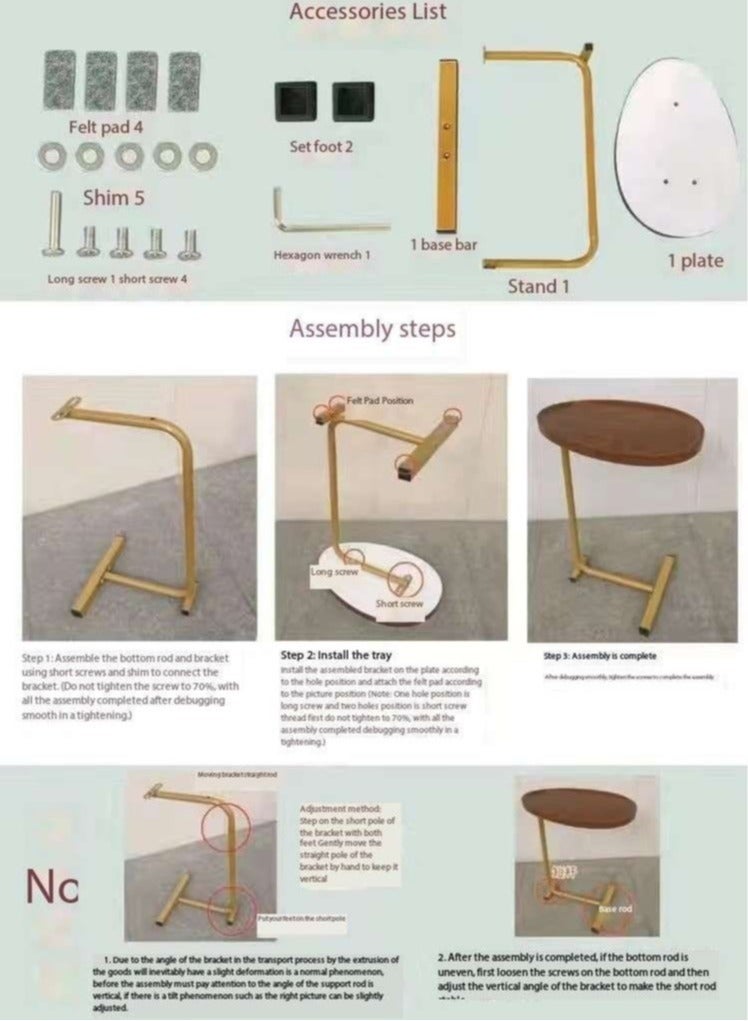 رافين طاولات قهوة فاخرة بتصميم عصري، تصميم بيضاوي من الرخام، أثاث منزلي لغرفة المعيشة بأبعاد 45 × 30 × 60 سم - Image 4