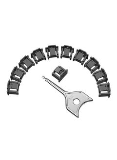 12 Pcs RJ45 Port Lock with Key, Locking Ethernet Port Dust Blocker, Female Port Plug Protectors, Compatible with RJ45 Port Devices, Black