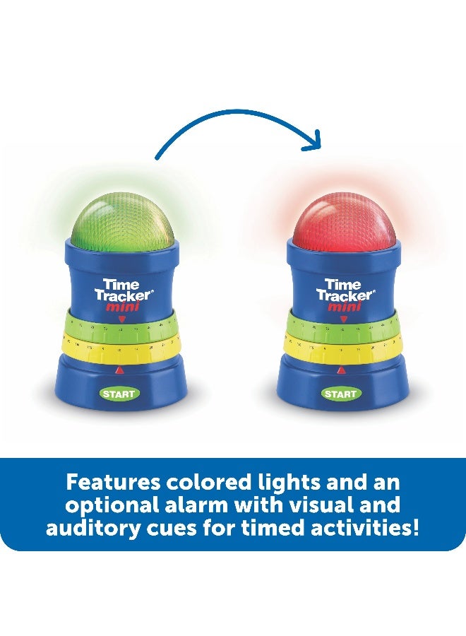 Learning Resources Time Tracker Mini (12Cm Visual Timer, Green/Yellow/Red Led, Portable, Ages 3+) - Image 2