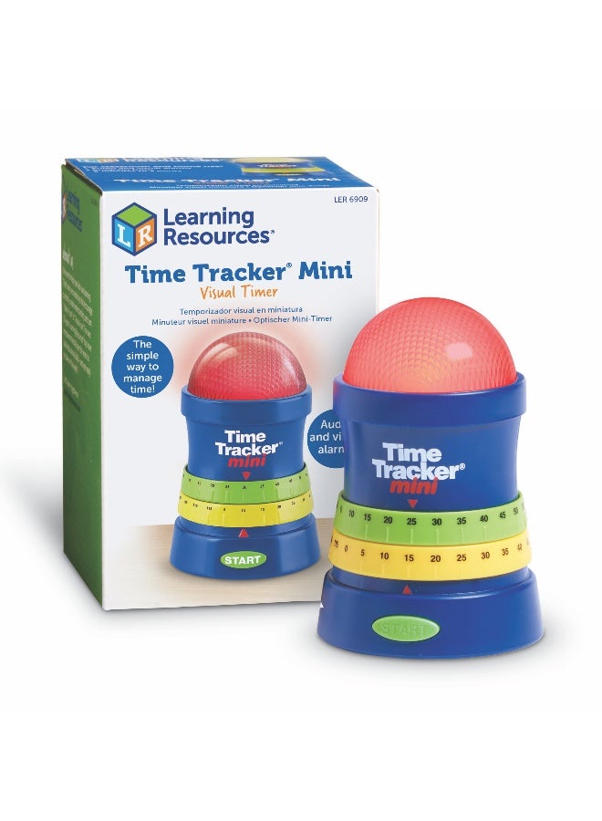Learning Resources Time Tracker Mini (12Cm Visual Timer, Green/Yellow/Red Led, Portable, Ages 3+) - Image 1