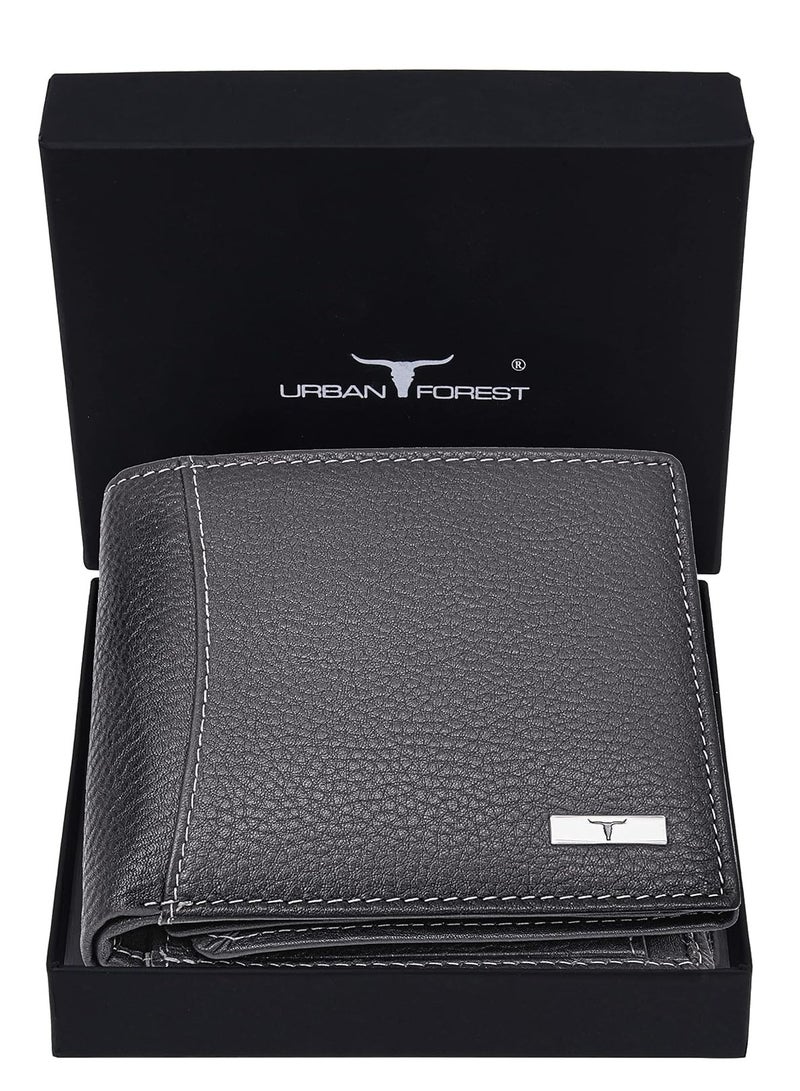 URBAN FOREST Oliver Grey Leather Wallet for Men - Image 2