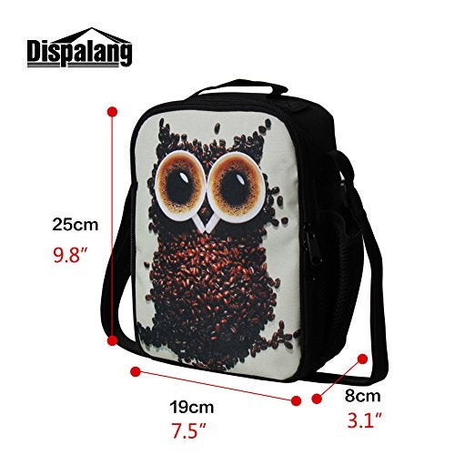 Dispalang Horse 3D Printed Lunch Bags for Children Small Insulated Cooler Bag Messenger Lunch Box Bags - Image 3