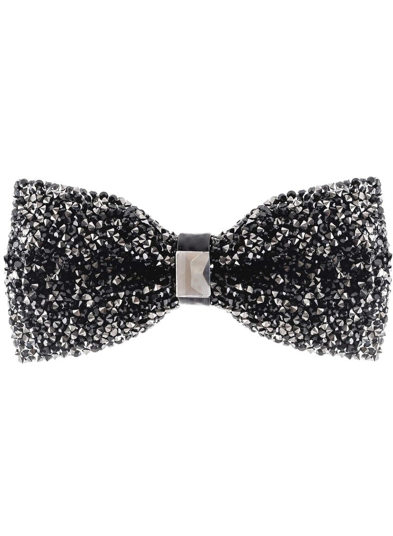 Oasisgalore Rhinestone Bow Ties for Men - Pre Tied Sequin Bowties Men with Adjustable Length, Jewel Bow Tie  - Image 1