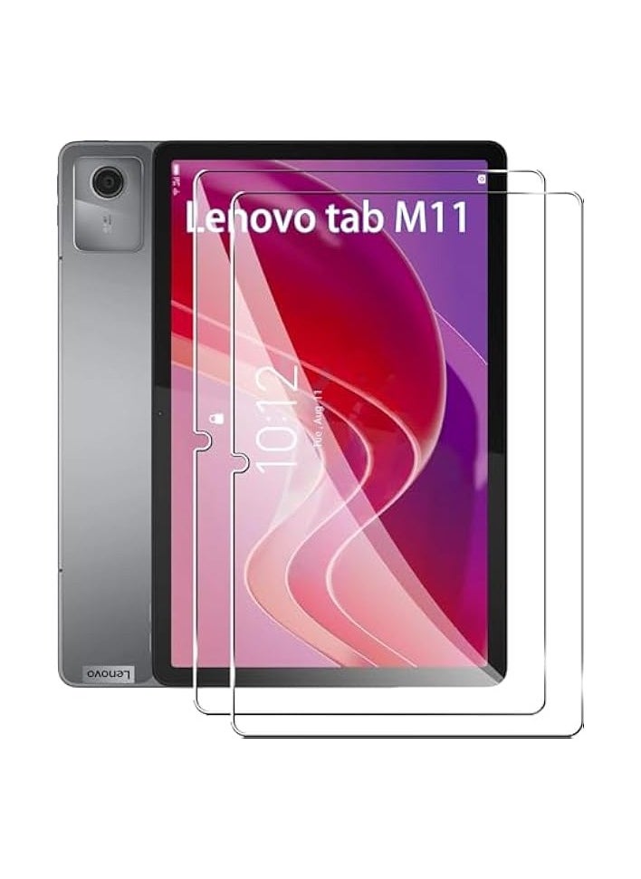 erorex [2 Pack] Tempered Glass Compatible with Lenovo Tab M11 11 inch 2024 Screen Protector Tempered Glass, Bubble Free, 9H Hardness, Scratch Resistant  - Image 1