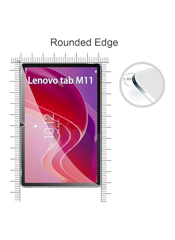 erorex [2 Pack] Tempered Glass Compatible with Lenovo Tab M11 11 inch 2024 Screen Protector Tempered Glass, Bubble Free, 9H Hardness, Scratch Resistant  - Image 5