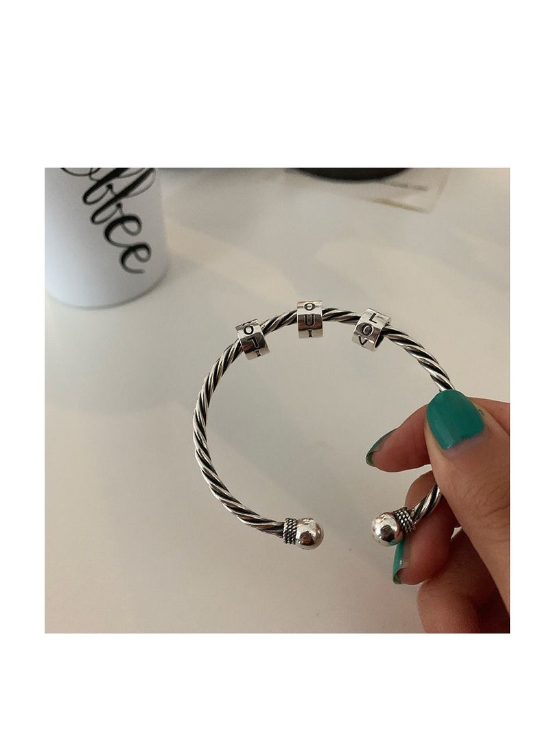 Retro S925 Silver Bracelet  - Image 1