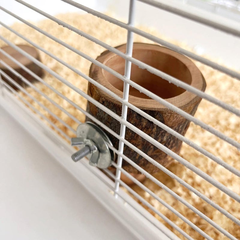 TANOMA Small Bird Feeding Dish Cups, Removable Pet Food Bowl for Cage, Parrot Feeding Bowls for Finches Lovebirds Budgie Cockatiel Parakeet - Image 2