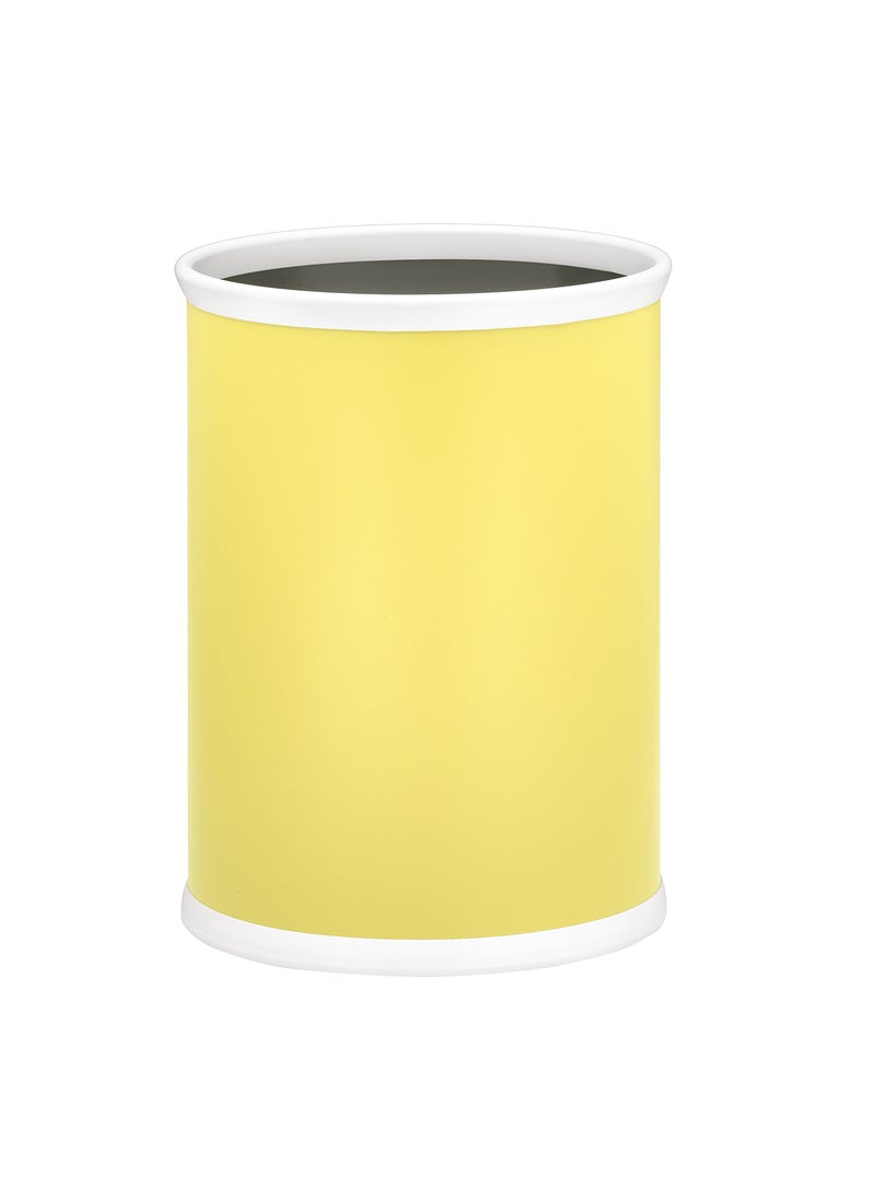 Kraftware Kraftware Fun Colors Oval Waste Basket 14 YellowLemon 