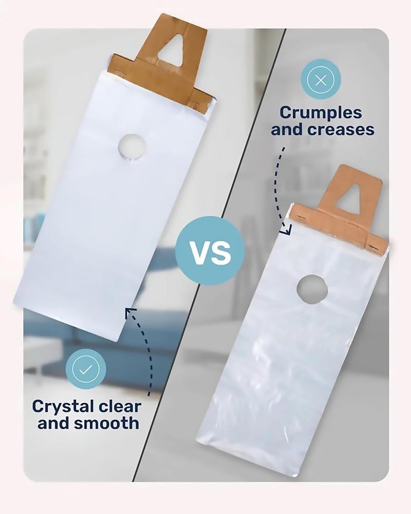 Skywin TidyFriend Door Hanger Bags 6” x 12” (1000 Pack), Clear Door Hanger Bags Protects Flyers, Brochures, Notices, Printed Materials, Waterproof and Secure - Image 3