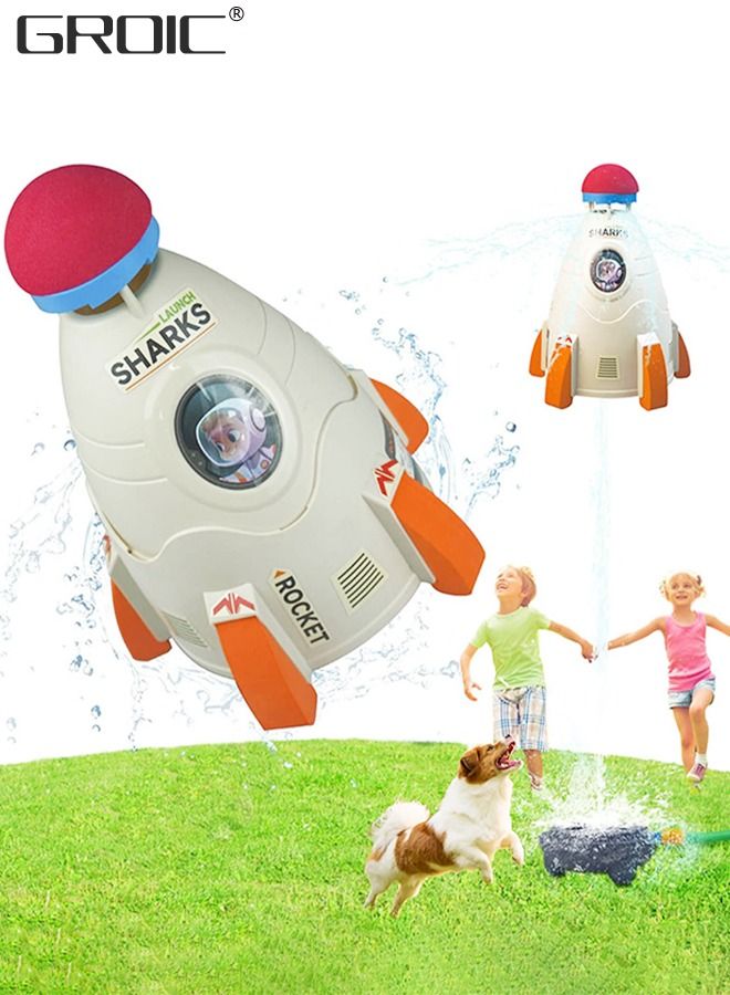 GROIC Rocket Toy Water Discovery Toy, Outdoor Yard Sprinkler Summer Launcher Kit, Learning and Childhood Development STEM Educational Toys - Image 1