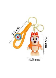 Generic Bluey Bingo Keyring Bag Charm Keychain Cartoon Kids Bag Pendant Key Ring Key Chain 1 pc 