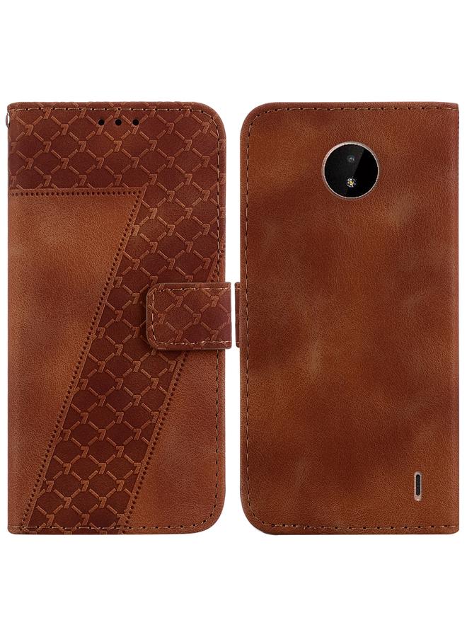 اس-توب جراب لهاتف Nokia C20/C10، مصنوع من الجلد المنقوش على شكل 7 - Image 1