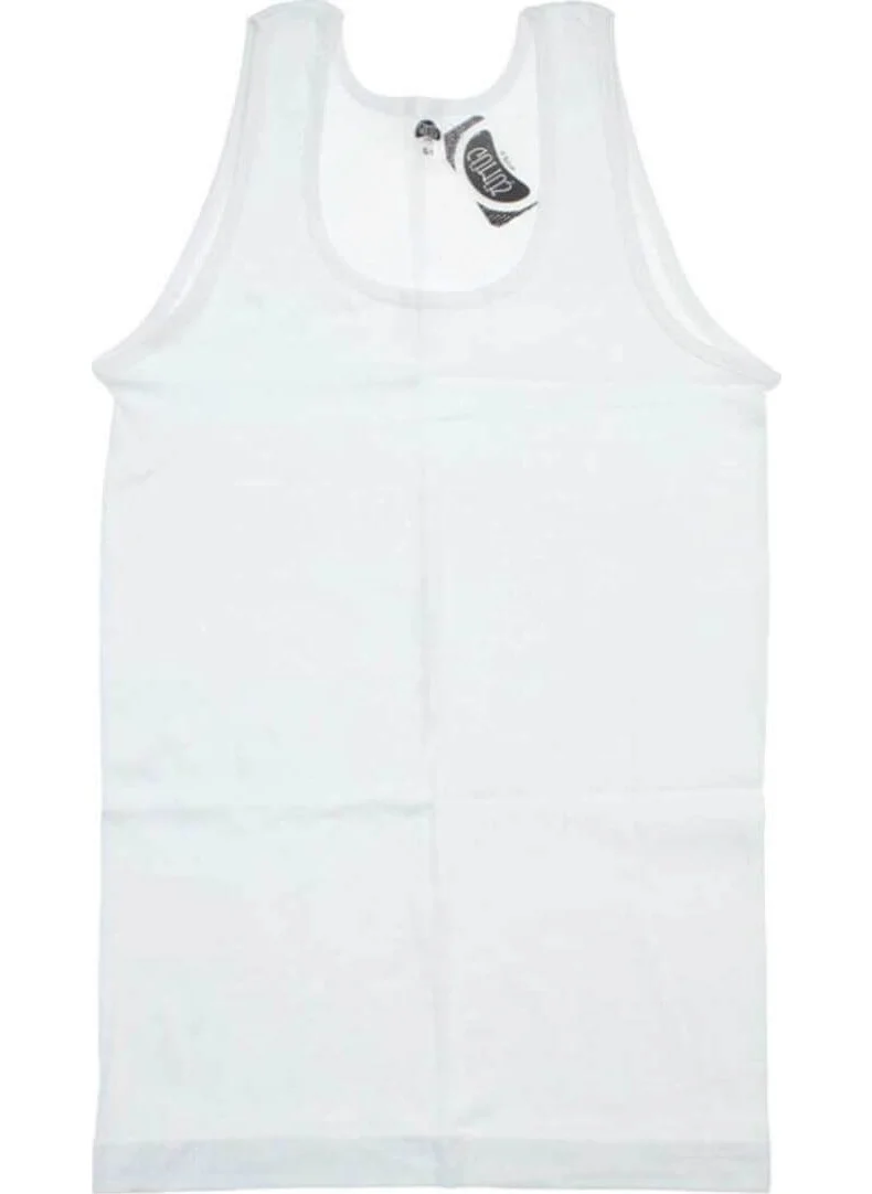 Gümüş Silver 3009 Rib Piping Women's Wide Strap Undershirt