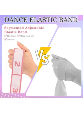 Kids Elastic Dance Stretch Band with 8 Loops – 2PCS Adjustable Stretching Strap, Resistance Ballet Bands for Gymnastics, Ballet, Pilates, Yoga & Dance, Durable Kids Workout Equipment - view 4