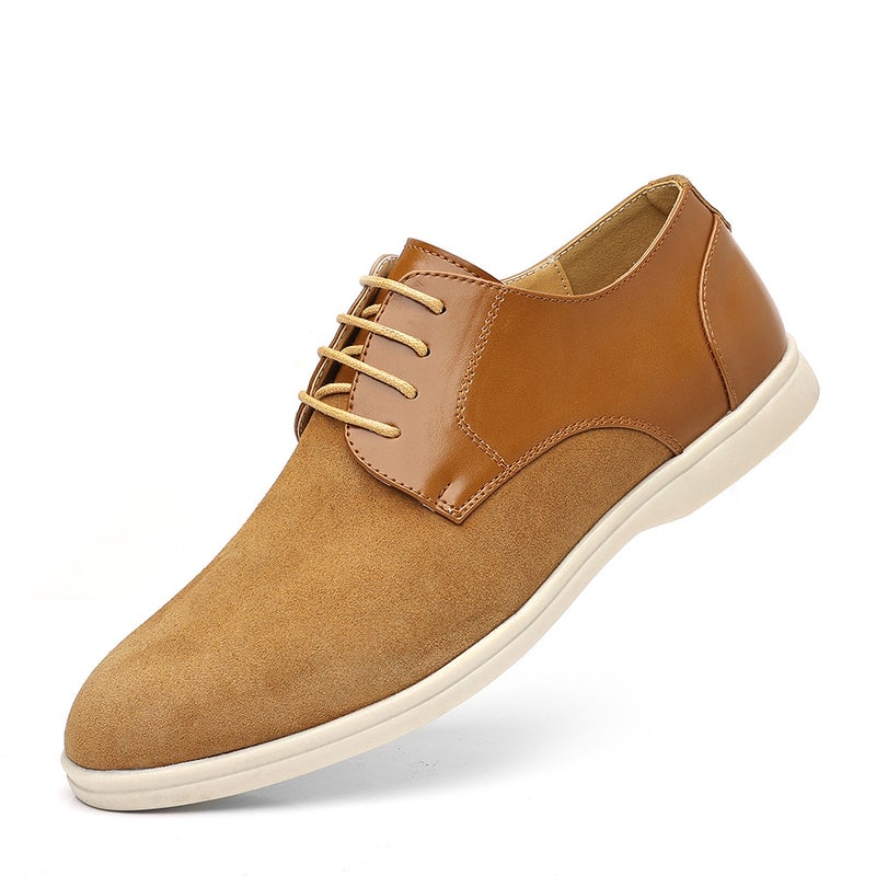 Dropshipping Sneakers, New Autumn Trendy Sneakers, Casual Shoes, Large Size Suede Low-Top Shoes, Suede Leather British Men'S Shoes - Image 1