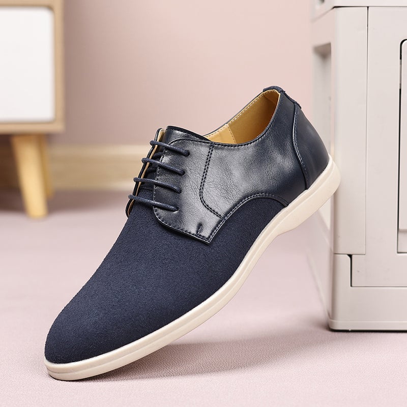Dropshipping Sneakers, New Autumn Trendy Sneakers, Casual Shoes, Large Size Suede Low-Top Shoes, Suede Leather British Men'S Shoes - Image 2