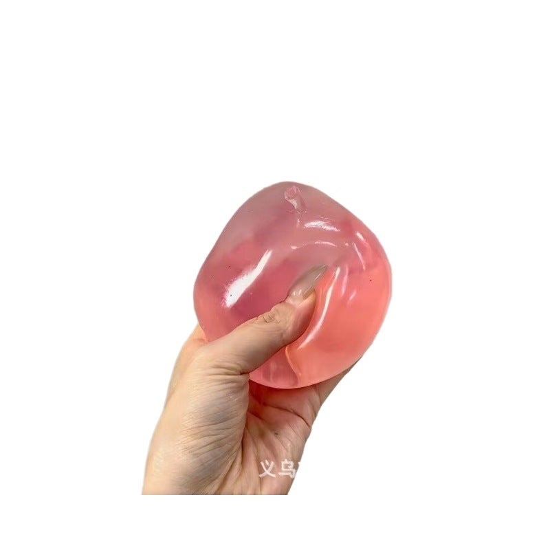 Green Apple Squishy Toy Slow Rebound Stress Reliever TPR - Image 4