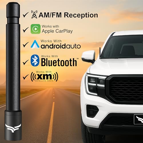 EcoAuto 5'' Universal Short Stubby Truck Antenna — Anti Theft & Carwash Safe — Truck Accessories for Ford, Dodge, GMC, Chevy, Jeep (2007+) - Ditch The Whip for a Sleek Low-Profile Look (Black) - Image 5