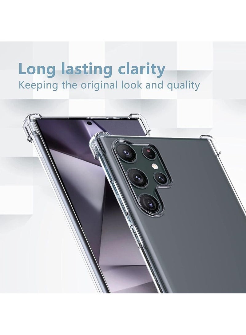 AROAQ For Samsung S24 Plus Ultra Case Clear Gel Slim Phone Cover Shockproof - Image 3